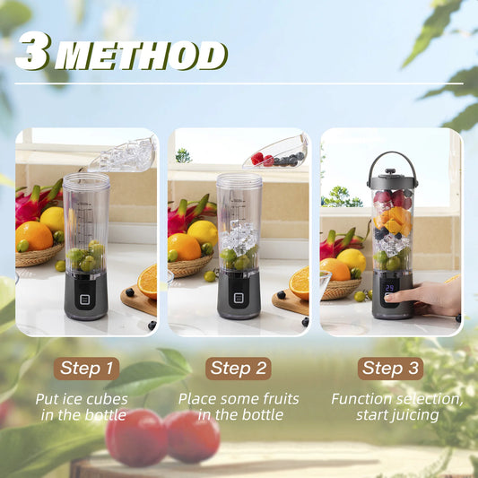 New Electric Juicing Cup Portable Wireless Fruit Blender Mini Multifunctional Kitchen Juicer USB Charging Outdoor Juicing Cup.