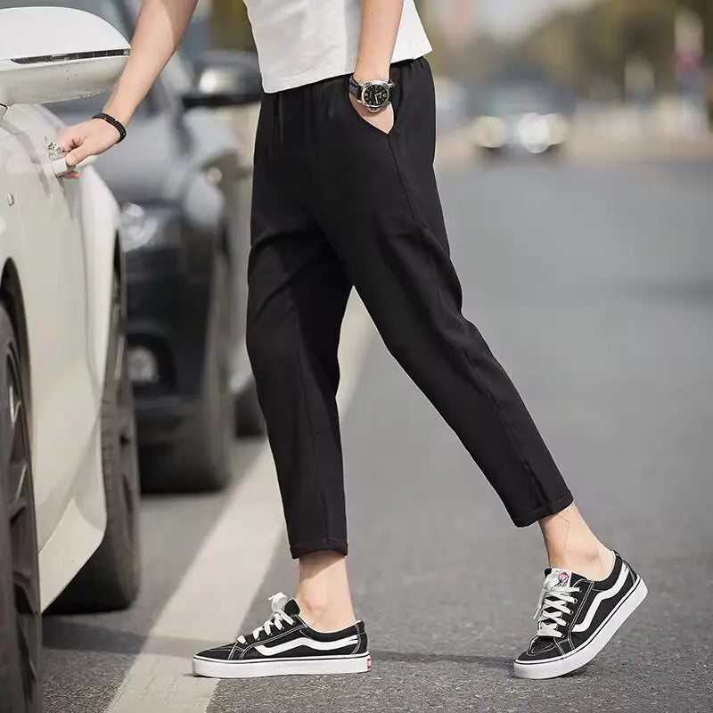 Neue karierte Mode Europa und die Vereinigten Staaten Stil Herrenhosen Business Casual Travel Slim Hosen bequem und vielseitig