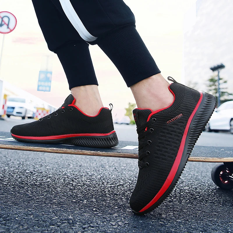 Männer Rennen Gehen Stricken Schuhe Mode Lässig Turnschuhe Atmungsaktive Sport Sportlich Gym Leichte Männer Turnschuhe Casual Schuhe