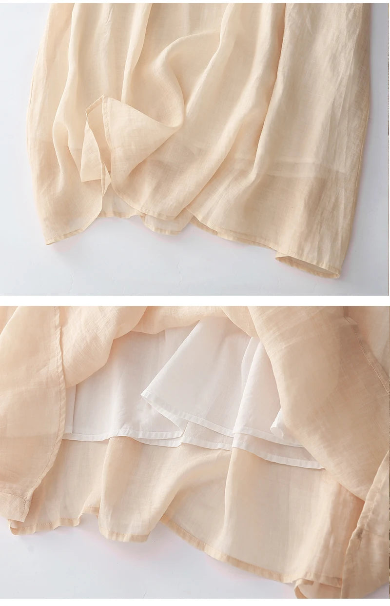 Vintage lange Damen kleider neue chinesische Stickerei koreanische Kleidung Sommer Kurzarm lose Freizeit kleid.