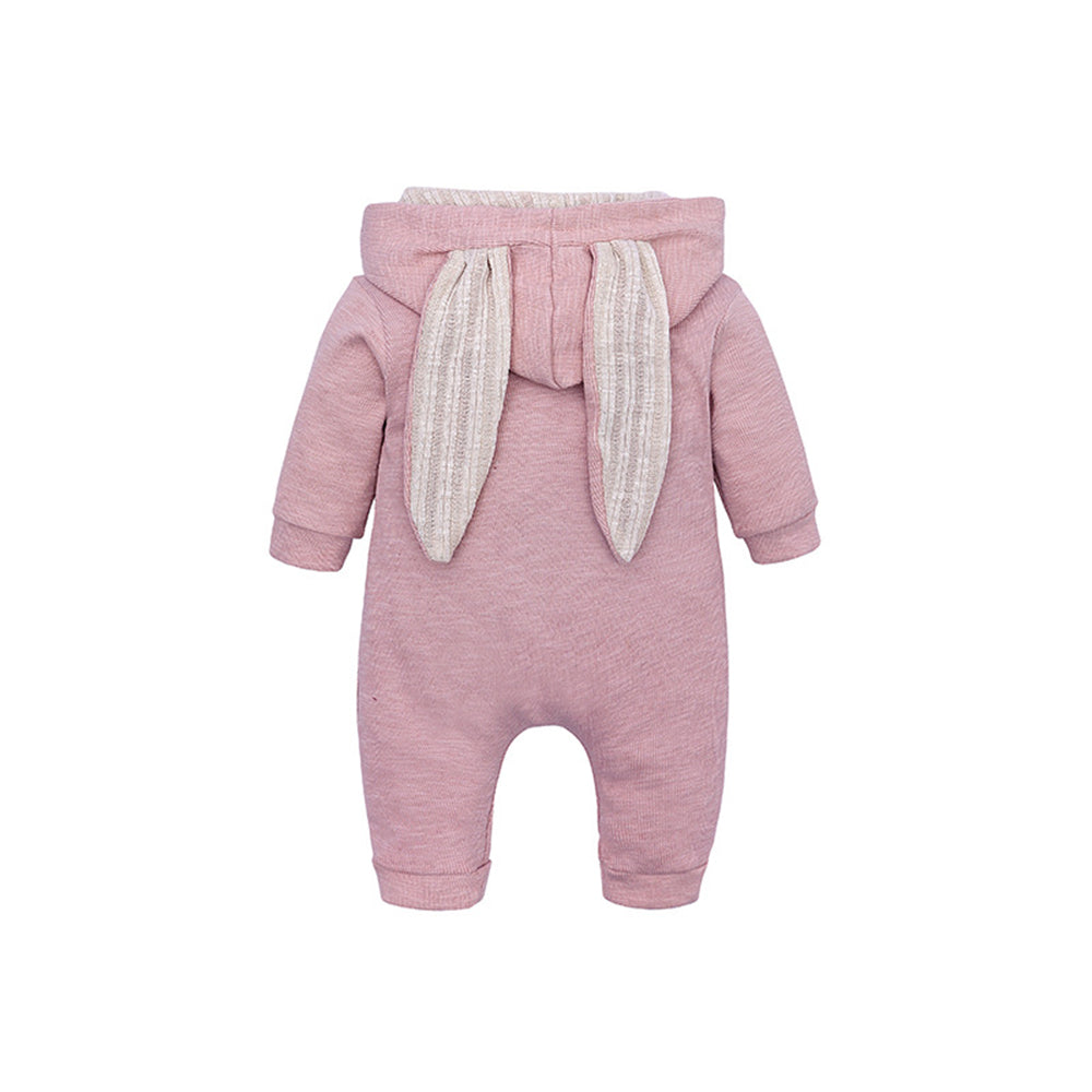 Melario Jungen Langarm Kleidung Baby Kinder Große Ohren Kaninchen Body Mädchen Baby Mit Kapuze Reißverschluss Creeper Strampler