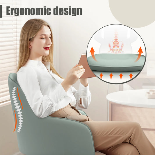 Daccormax Ergonomischer Bürostuhl – verstellbarer Netz-Computertischstuhl, drehbare Räder, bequemer Arbeitsstuhl für zu Hause