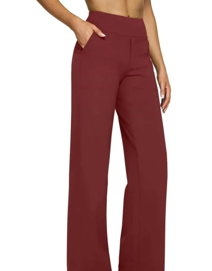 Lässige, lockere Hose mit geradem Bein für Damen, Sommer, Neuankömmling 2024, Taschendetail, bequeme Passform, lange Hose, modisch