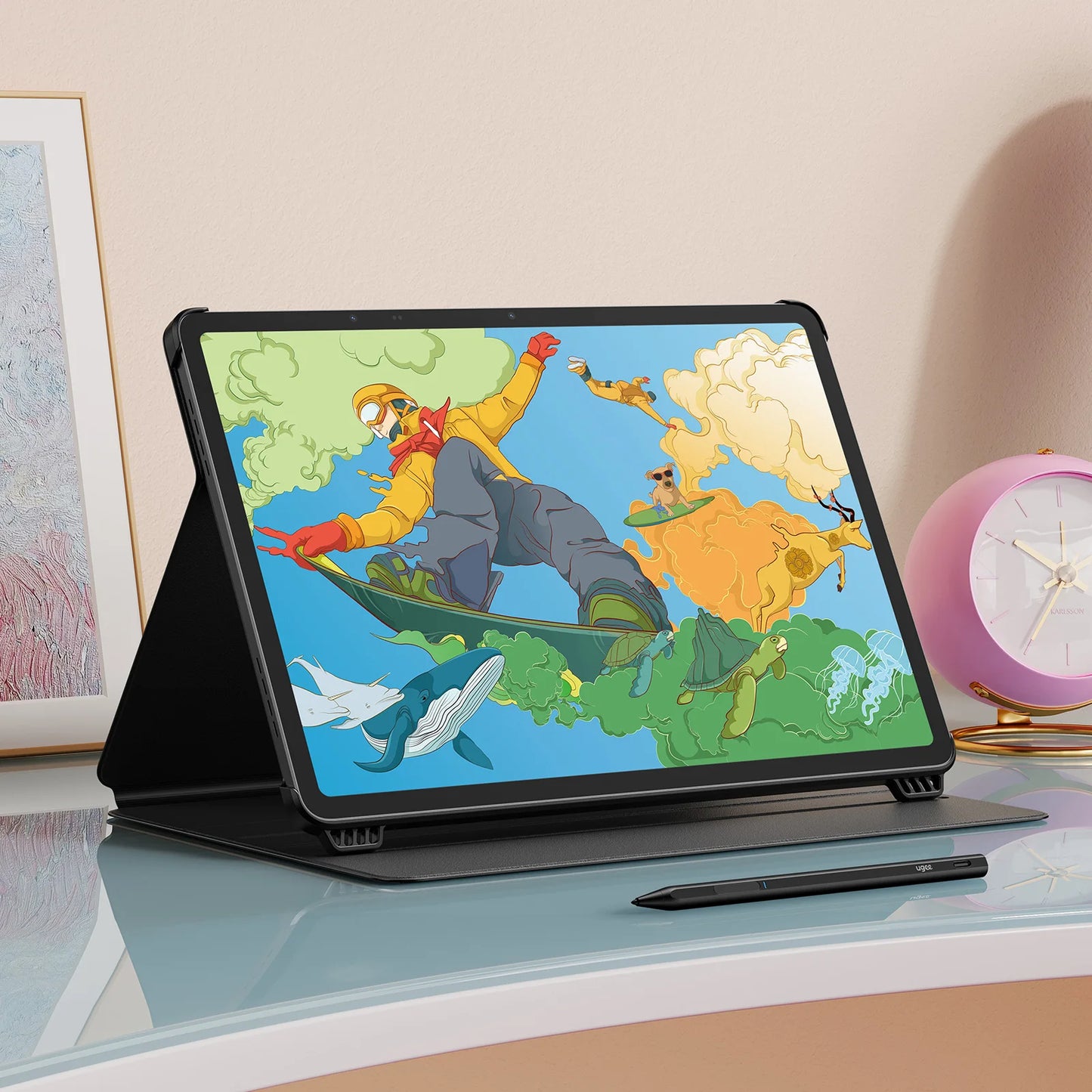 UGEE UT3 Fun Drawing Pad 14.25 inch 2400*1600 Resolution Android 14 System 60HZ Large Graphics Tablet Monitor 8GB+256GB.