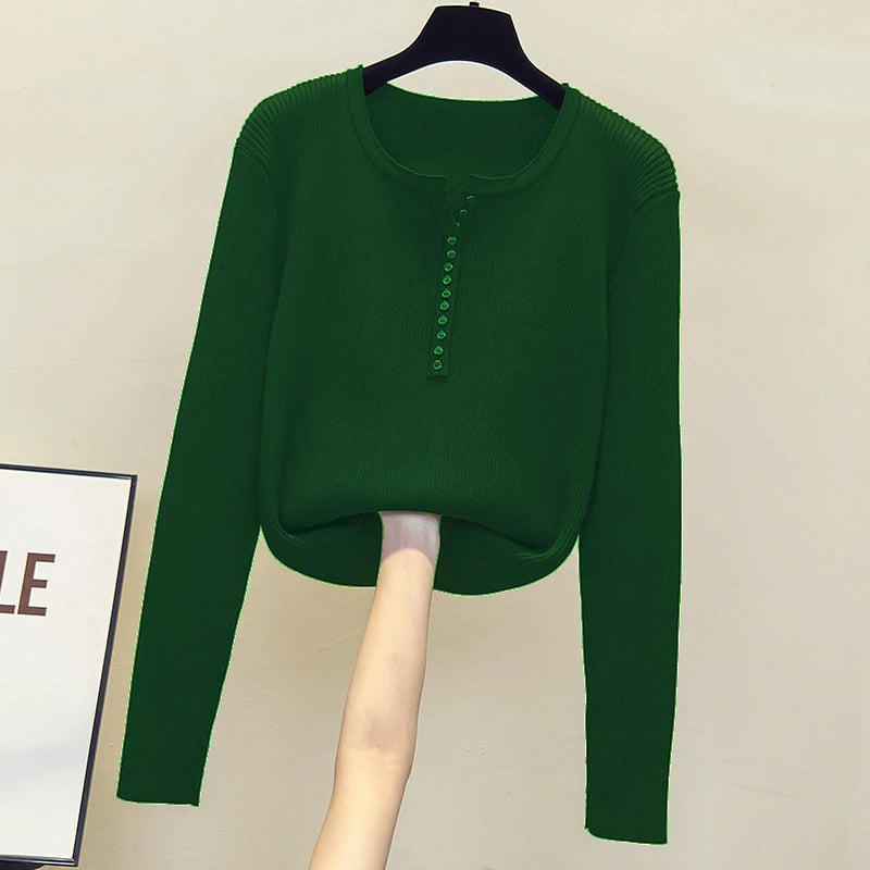2026 gestrickte Frauen Pullover Taste V-ausschnitt Pullover Herbst Grundlegende Pullover für Weibliche Pullover Schlank Solide Bold Streifen Tops