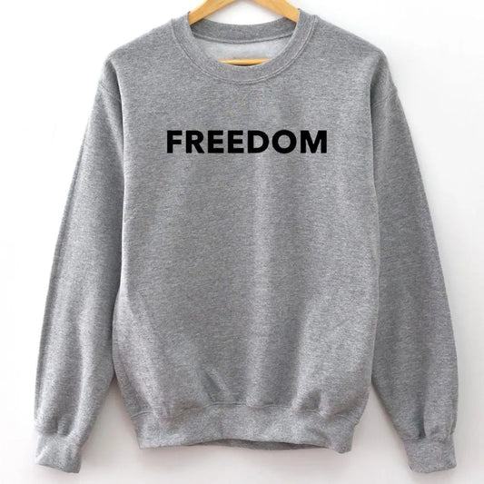 FREEDOM Charlie Kirk Sweatshirt Unisex Free Speech Patriotic Love America Sweatshirt Hoodie Republican Unisex Hooded Sweatshirt.