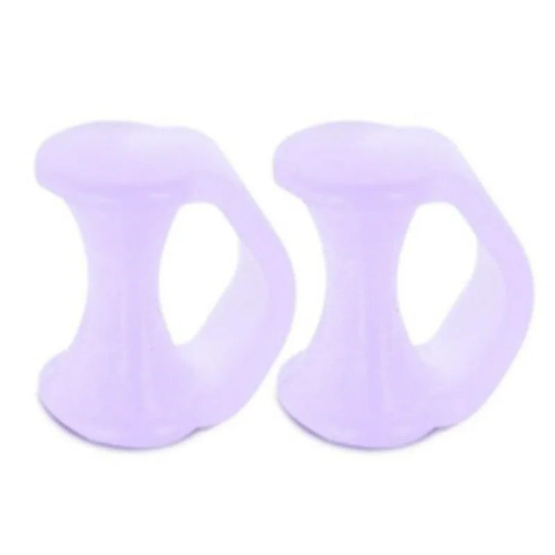 2pcs=1pair Separator Finger Feet Care Protector Silicone Toe Orthopedic Products Bunion Corrector Hallux Valgus For Pedicure.