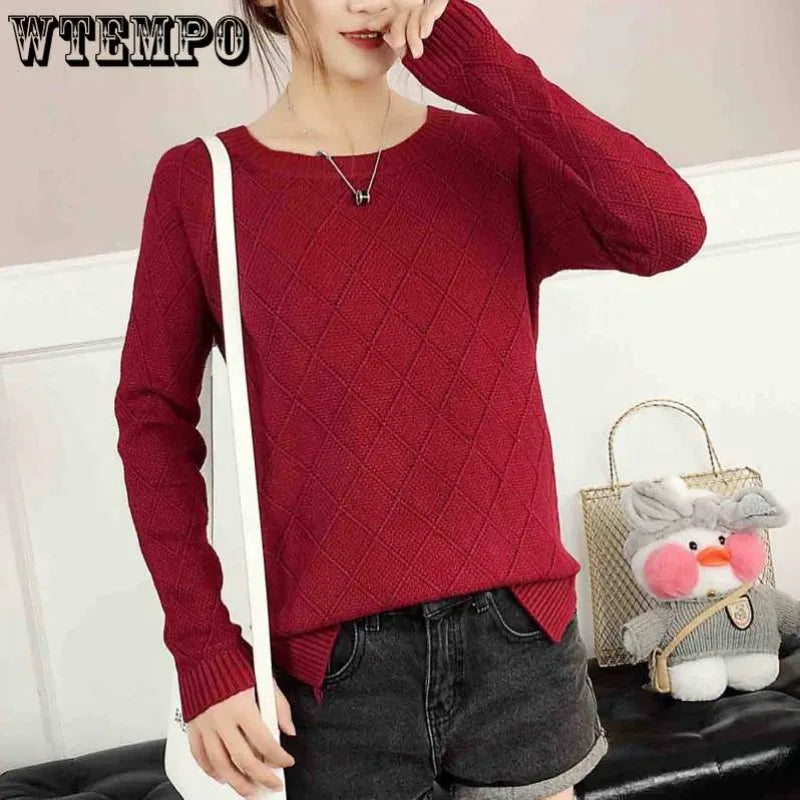 Wtempo Herbst Winter Basic Roll kragen pullover Strick boden warme Pullover Damen Pullover Langarm Pullover Pullover Tops