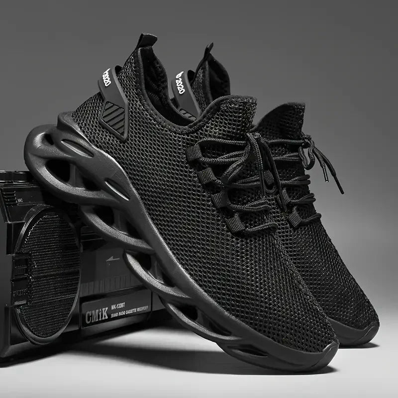Männer Casual Sport Schuhe Atmungsaktive Leichte Turnschuhe Outdoor Mesh Schwarz Laufschuhe Athletisch Jogging Tenis Wanderschuhe