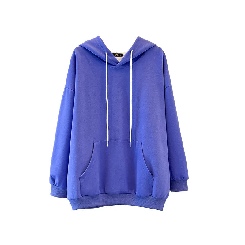 150kg plus size Damen büste Herbst Kapuze neun Farben Sweatshirt lose Langarm Top 6xl 7xl 8xl 9xl 10xl