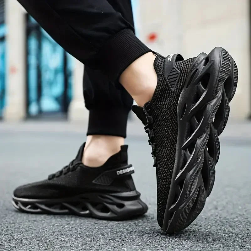 Männer Casual Sport Schuhe Atmungsaktive Leichte Turnschuhe Outdoor Mesh Schwarz Laufschuhe Athletisch Jogging Tenis Wanderschuhe