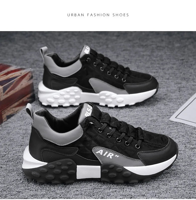 Männer Turnschuhe Plattform Männer Schuhe 2025, Neue Laufschuhe für Männer Luxus Marke Lässig Vulkanisierte Schuhe Bequem Tenis Masculino