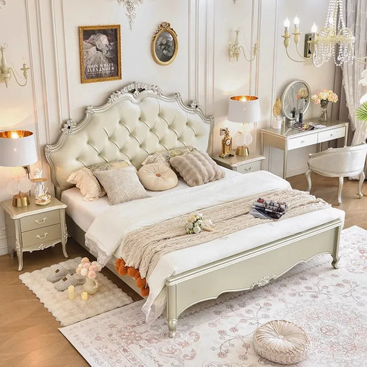 Kopfteilrahmen Doppelbett 150 x 200 King Size Hochzeitsregale Doppelbett Twin Holz moderne Cama De Casal Schlafzimmermöbel