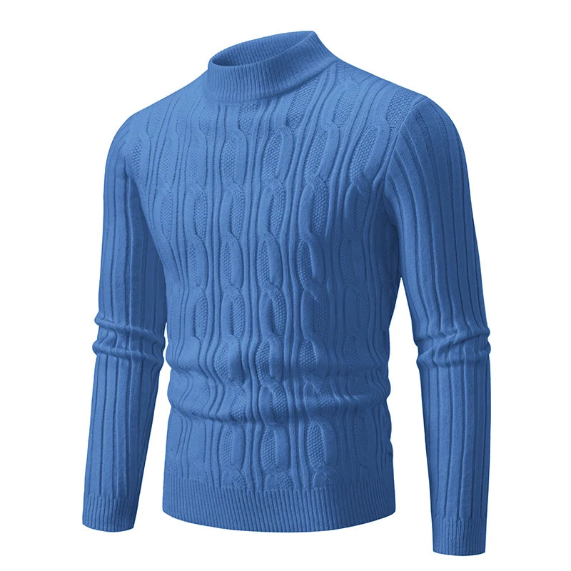 2023 Autumn and Winter New Sweaters Warm Fit Knitted Sweaters Solid Color Casual Pullover Multiple Styles Sweater Men