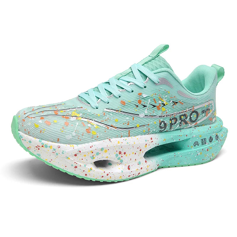 New Soft Sole Cushioning Men's Running Shoes for Women High-quality Road Jogging Shoes Light Comfy Sneakers Reflective Night Run