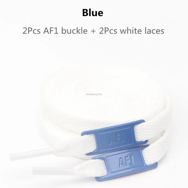 Original AF1 Schnürsenkel-Kombination, weiße flache Schnürsenkel und Schuhdekoration, Anzug, Sneaker, Schnürsenkel, Air Force One, Schuhzubehör