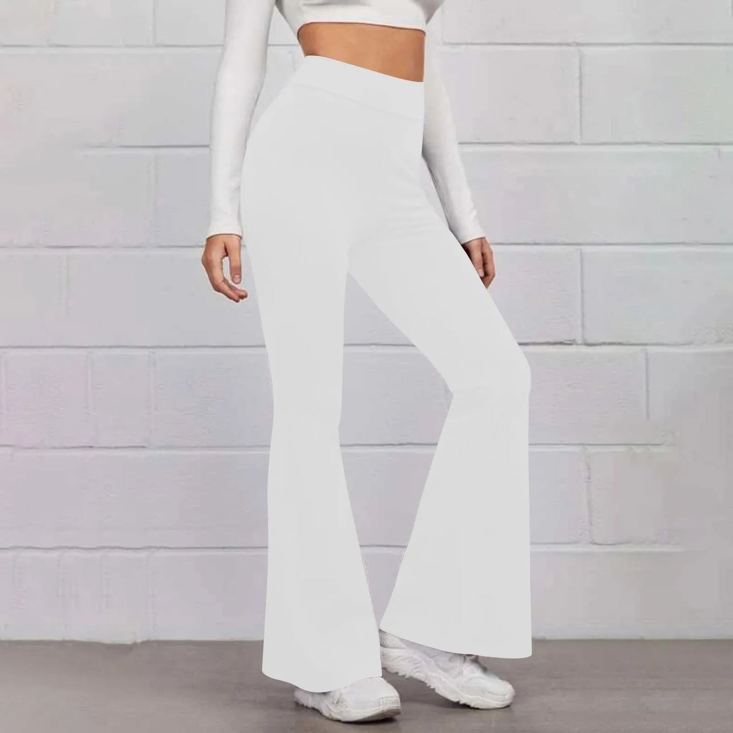 Sport Micro Flared Fitness Hosen Yoga erscheinen dünn hoch taillierte Hüfte heben nahtlose Hose mit weitem Bein ausgestellte Hosen für Frauen