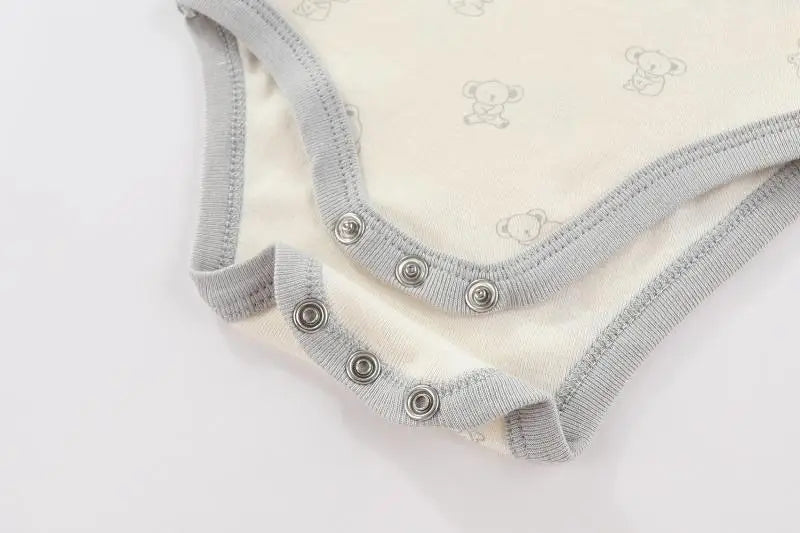 Kiddiezoom 3-teiliges Sommermode-Cartoon-Body für Jungen und Mädchen, weiche Onesies für Neugeborene
