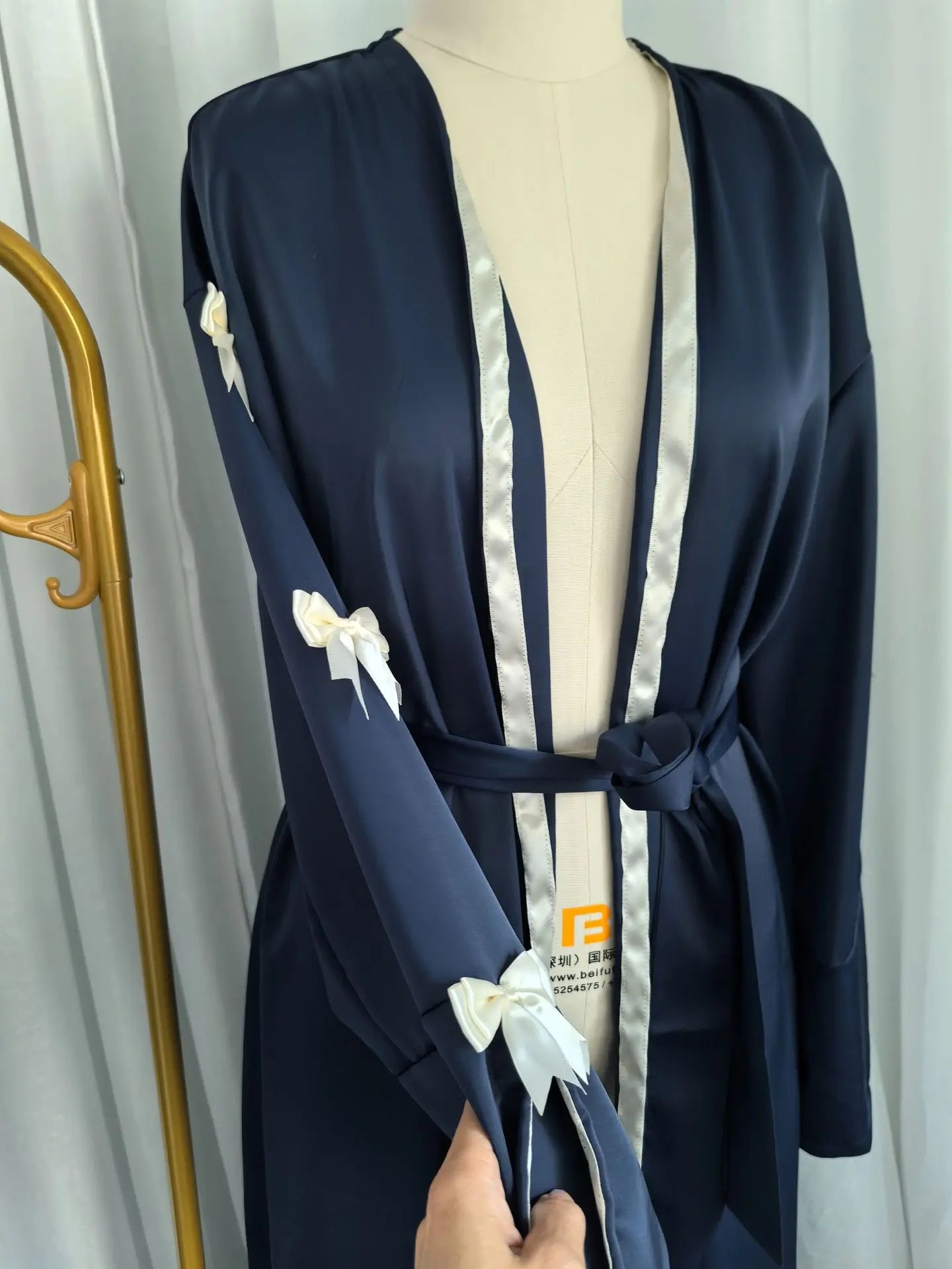 Eid Muslimischen Bogen Abaya Frauen Kleider Jalabiya Vestidos Largos Split Hülse Ramadan Marokko Dubai Lange Robe Party Islam Kaftan 2025
