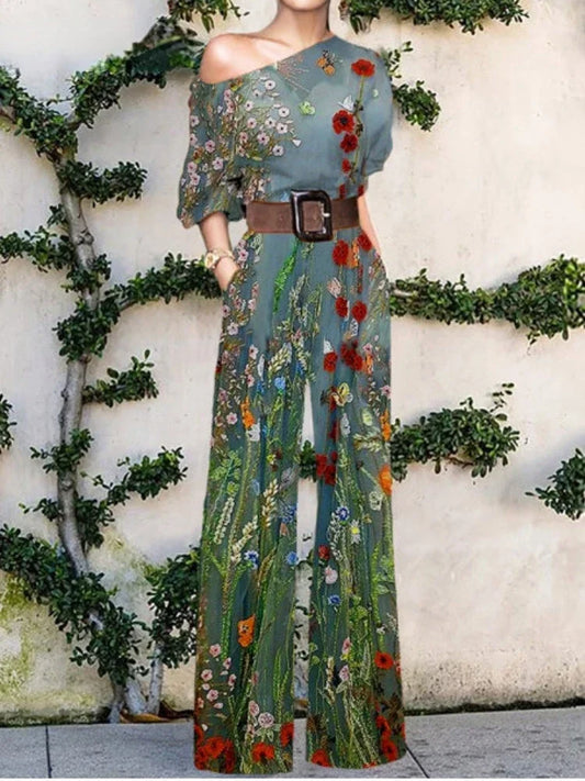 Women Jumpsuits New In Spring Autumn Female Chic Elegant Office Lady Wide Leg Pants Bodysuits Jump Suits for Women One Pieces.