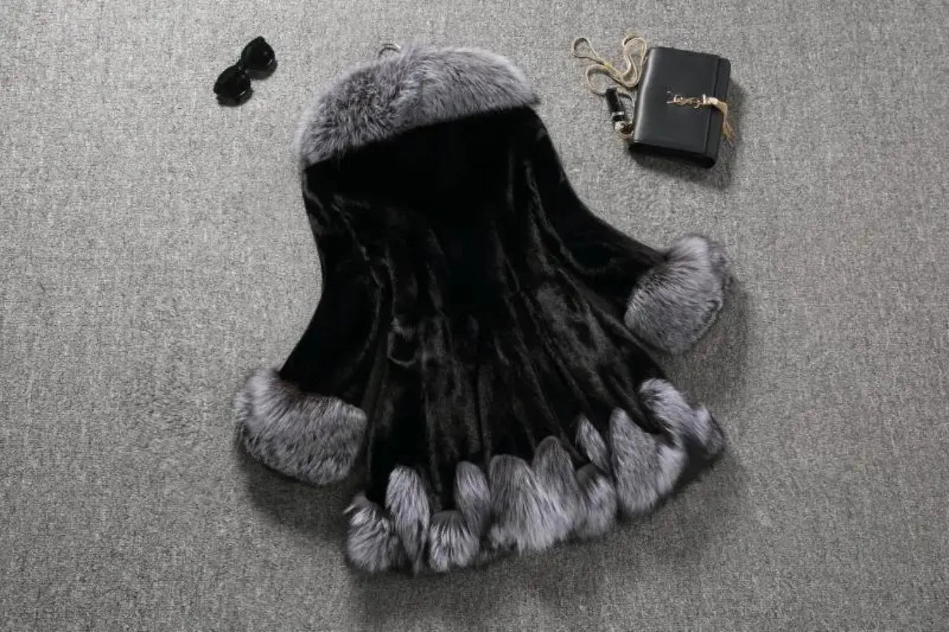 Mit kapuze Lose Faux Pelz Jacke Frauen Dicke Herbst Winter Koreanische Maxi Mantel Lange Warme Luxus Pelz Parkas Bontjas Pelzigen Oberbekleidung