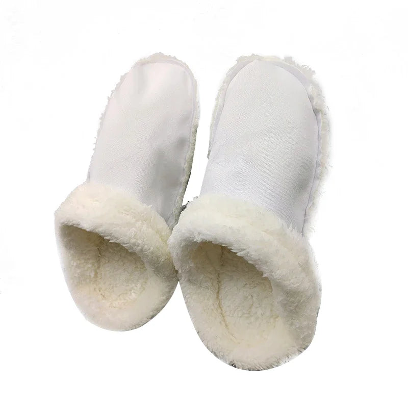 1 paar Loch Schuhe Samt Liner Winter Warme Schuhe Abdeckungen Verdickte Weiche Schuhe Abdeckung Abnehmbare Baumwolle Hülse Plüsch Innen Liner
