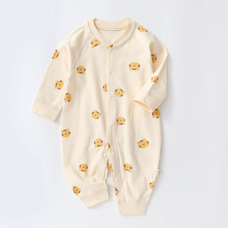 Baby Herbst Kleidung Cartoon Bär Gedruckt Strampler für Jungen Mädchen Neugeborenen Einteiliges Kleidung Baumwolle Kleinkind Body Infant Kostüm