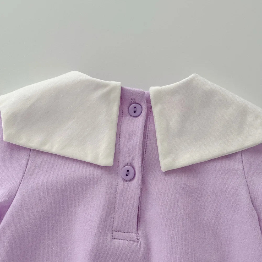 0-2Y Sommer Baby Mädchen Kleidung Kleinkind Mädchen Body & Einteilige Tulpe Stickerei Kleidung Mit Hut