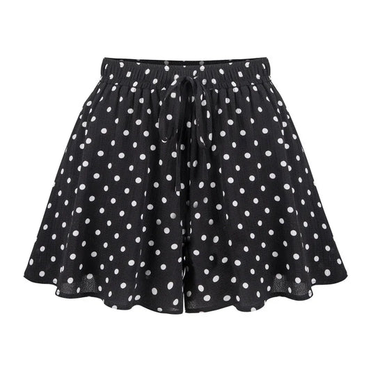 Summer Women Wide Leg Short Pants Skirt, High Waist Loose A-line Skirt Shorts Fashion Casual Chiffon Hot Pant Asian Size M-6XL.