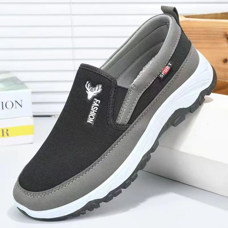 Männer Laufen Wandern Turnschuhe Atmungsaktive Orthopädische Reise Plimsolls Rutschfest Bequem für Outdoor-Aktivitäten Wandern Spazierengehen