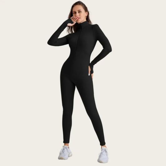 Seamless Zipper Women's Yoga Suit Quick Dry Fitness Running Sportswear Cross-Border European American Style Autumn/Winter.