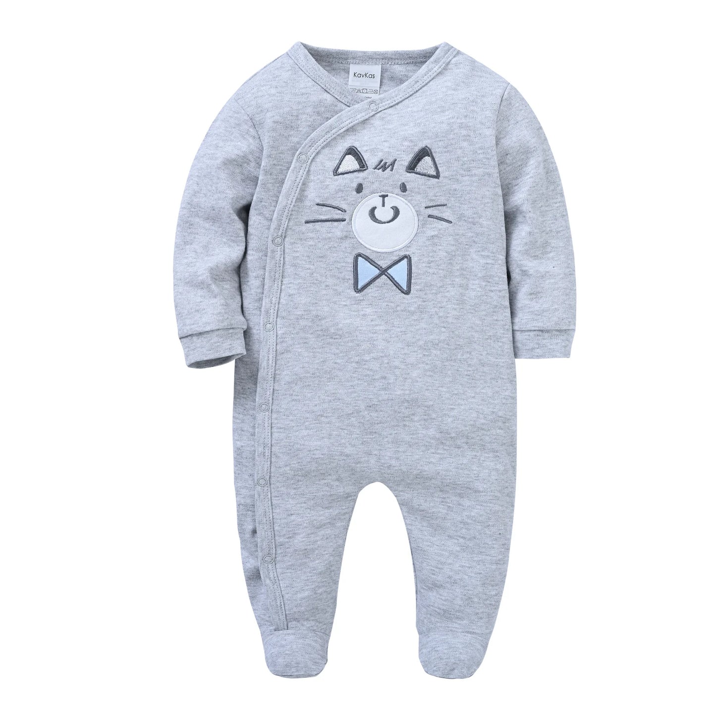Herbst Langarm Baby Stram pler 100% Baumwolle einteilig Neugeborene Kleidung cool Bär Design 0-12m Kostüm