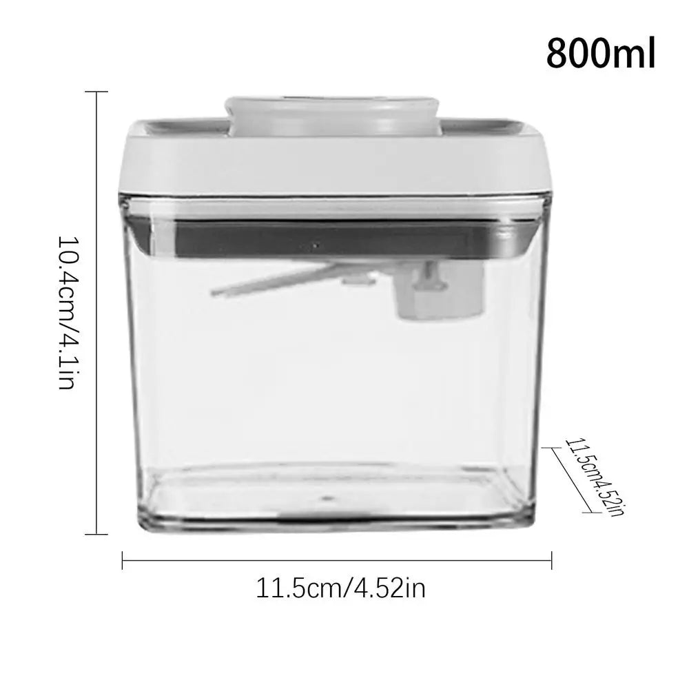 Cereal Container Kitchen Airtight Jars Clear Stackable Sealed Jar for Rice Pet Food Home Bakers Pantry Organizers Dried Fruits.