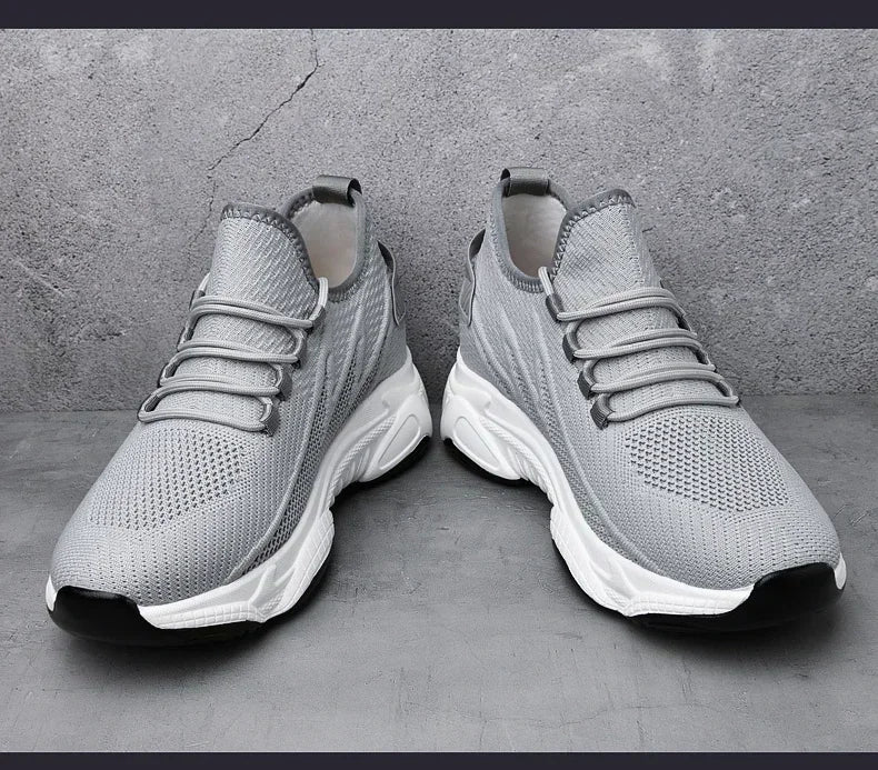 Zunehmende Herren-Turnschuhe, lässige Erhöhungsschuhe, 8 cm Höhenerhöhungsschuhe für den Sommer, atmungsaktive 6 cm Aufzugsschuhe