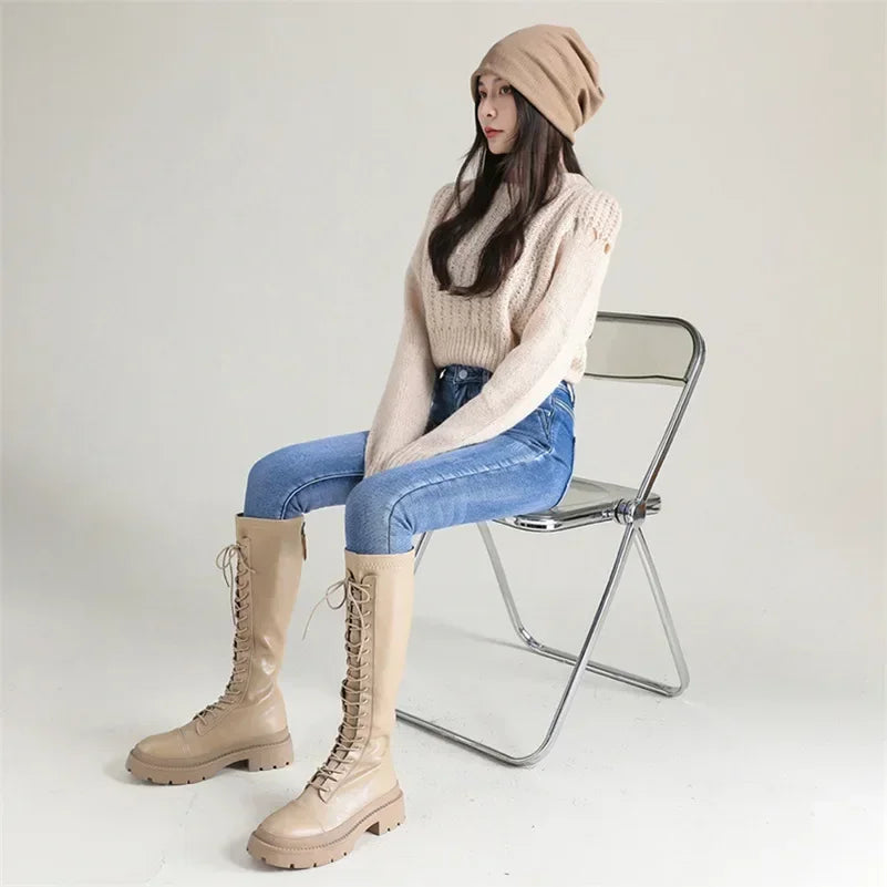 Frauen Thermische Dünne Jeans Mom Winter Warme Plüsch Stretch Jeans Dame Fleece Schnee Denim Hosen Student Bleistift Gerade Bein Hosen