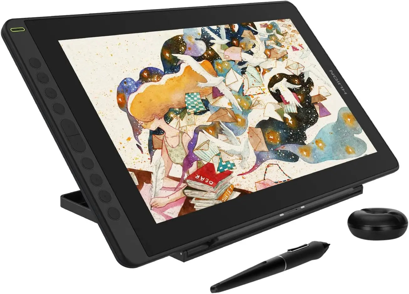 HUION New Arrival Kamvas 16(2021) Graphics Drawing Monitor Battery-free Digital Pen Tablet For Win/MAC And Android 120%s RGB
