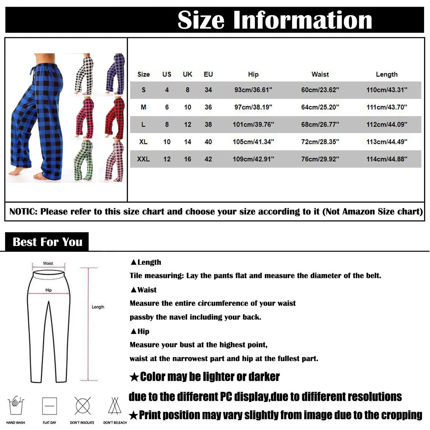 Frauen Weihnachten Pyjama Hosen Herbst Winter Plaid Gedruckt Hosen Mode Lässig Breite Bein Hosen Kleidung Streetwear