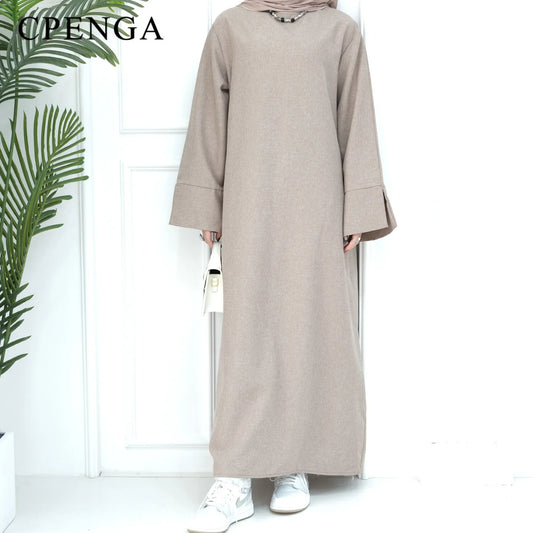 2024 New Dubai Abaya for Muslim Women Eid Ramadan Modest Dress Türkiye Loose Large Elegant Dress Gown Female Islam Clothing.