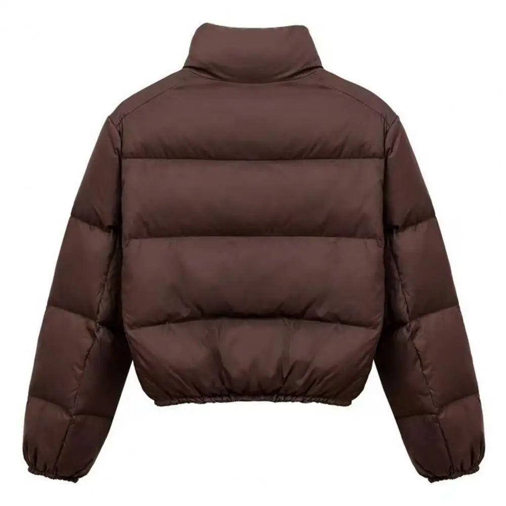 Reversjacke, einfarbige Jacke, winddicht, gepolstert, Daunenmantel mit Stehkragen für Herren und Damen, schmale Passform, Outdoor-Jacke für den Winter