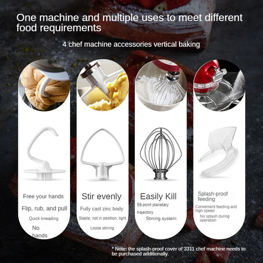 Powerful and Versatile 3.3L Tilt-Head Food Mixer for Home Use 5KSM3311XC Stand Mixer Cake 220V.