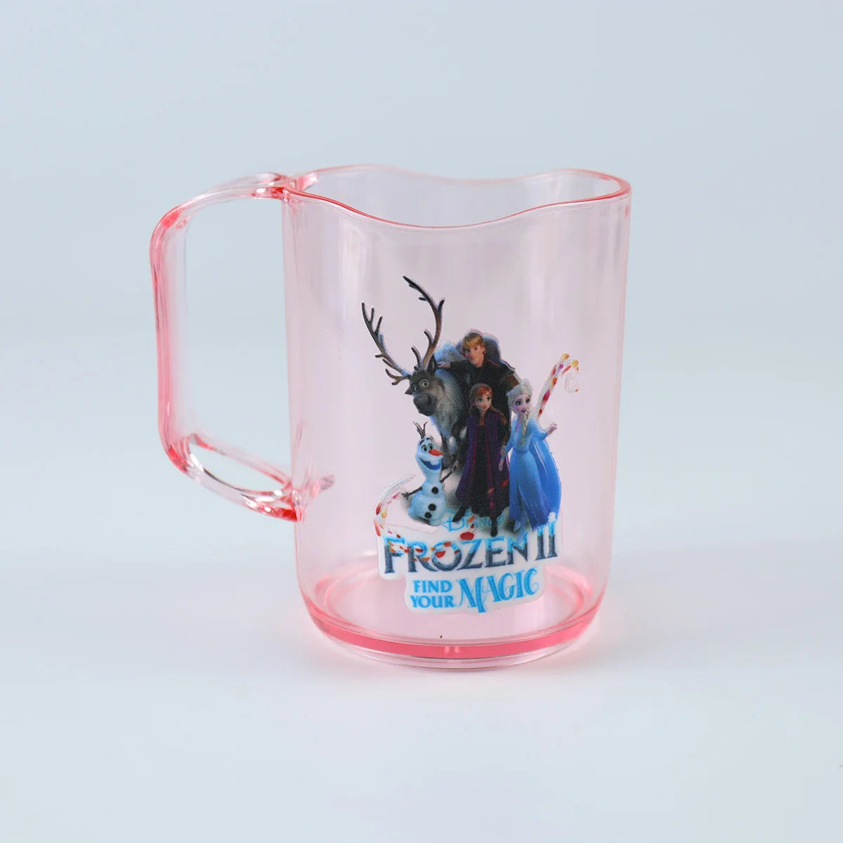 Disney New Frozen Princess Elsa Cartoon Washable Mouthwash Cup for Men and Women Plastic Wash Cup.