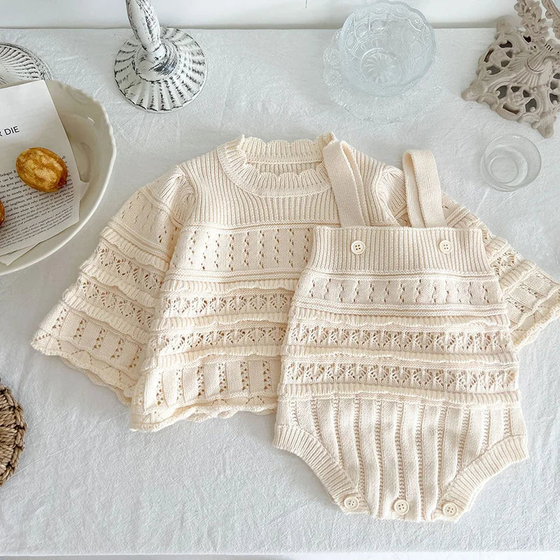 MILANCEL 2023 Baby-Bodys, gestrickt, für Kleinkinder, Mädchen, Kleidung, Kleinkinder, einteilig, Jungenkleidung
