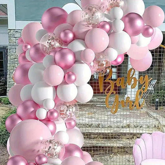 40 Stück rosa Luftballons, Macaron-Party-Luftballons eignen sich zum Dekorieren von Abschlusszeremonien, Ostern, Hochzeiten, Geburtstage, Brida.