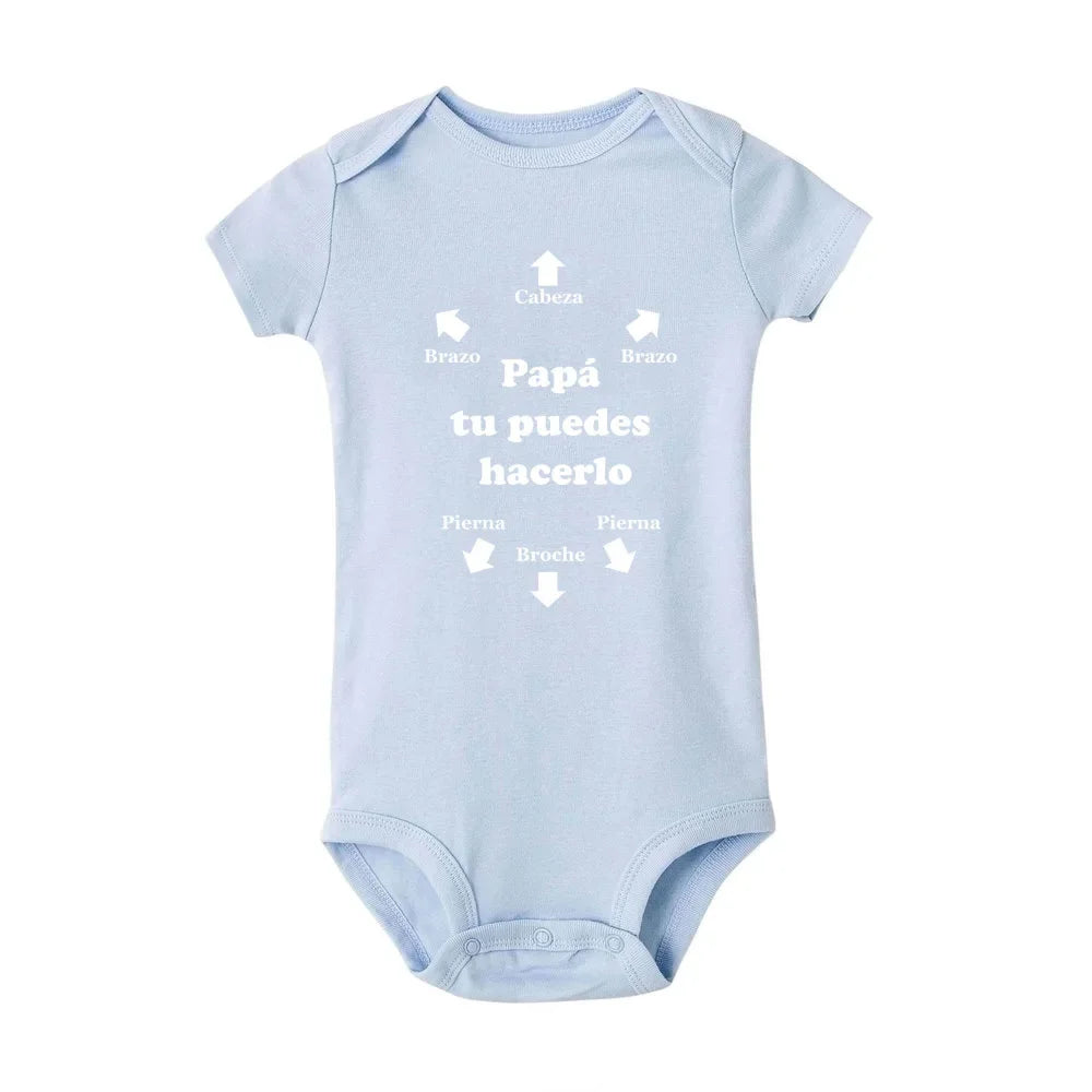 Papa Tu Es Le Meilleur Baby Body Niedlicher Sommer Baby Strampler Body Jungen Mädchen Kleidung Outfits Babykleidung Vatertagsgeschenk