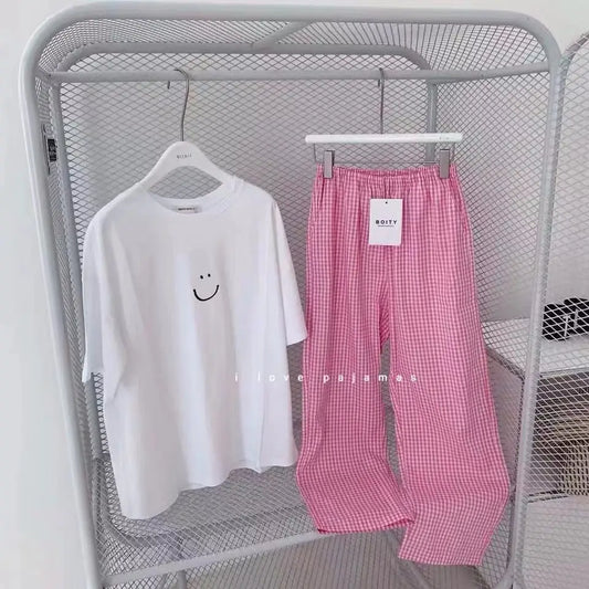 Sommer Neue Damen Pyjamas Loungewear Sets Beliebte Frühling und Herbst Kurzarm Loungewear Weibliche Student Nachtwäsche Loungewear.