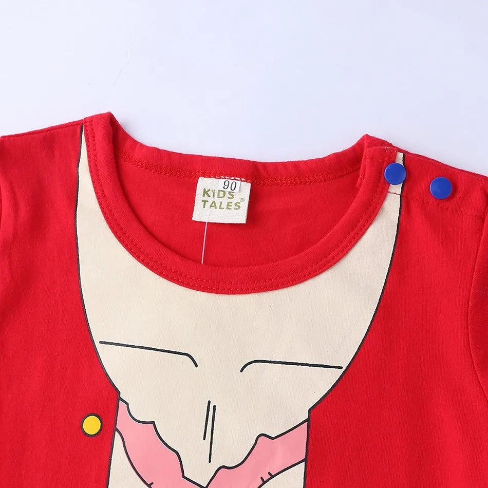 0-2 Jahre Baby Junge und Mädchen Strampler Neugeborenen Sommer Kurzarm Overall Baby Anime Cartoon Baumwolle Cosplay Kostüm