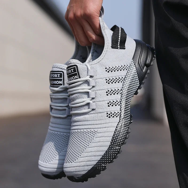 Männer Casual Turnschuhe Mesh Leichte Atmungsaktive Weiche Sohlen Laufschuhe Slip-on Männlichen Wohnungen Müßiggänger Schuh Trainer Zapatos hombre