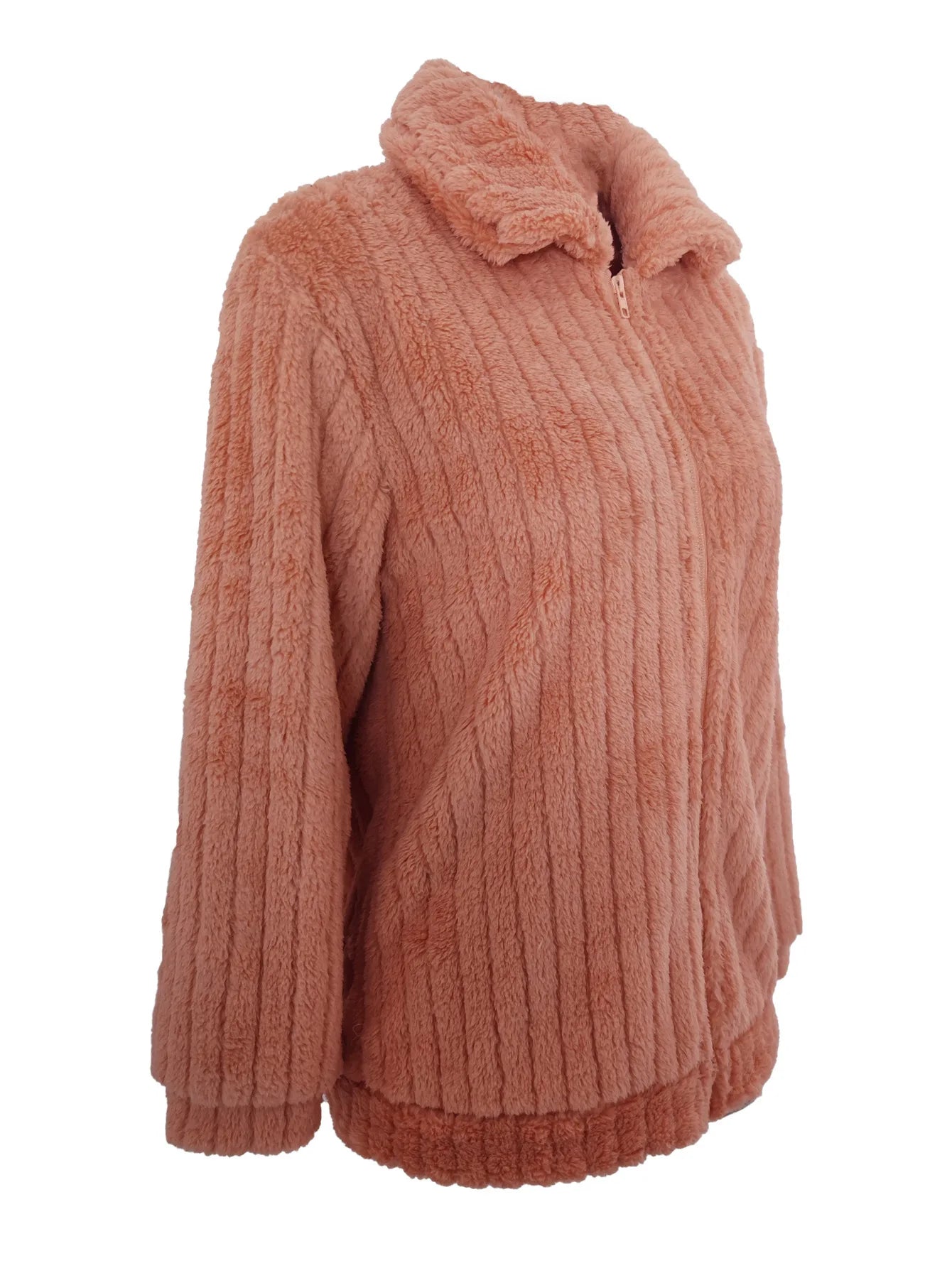 2025, Herbst und Winter, neue Mode, Damenpullover, Mäntel, Übergröße, Fleece-Strickjacke, kurzer Kragen, Tops, Damenbekleidung