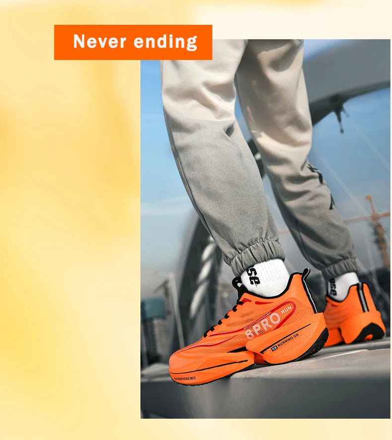 Neue männer Turnschuhe Hohe Qualität Carbon Platte Laufschuhe Stilvolle Atmungsaktive Casual Sportschuhe Männliche Trainer Tennis Schuhe