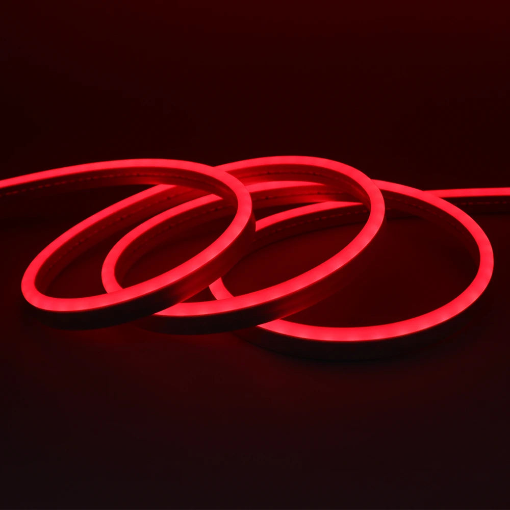 24V IP67 Waterproof Neon Strip SMD2835 1M-20M White/Blue/Pink/Yellow/Green/Orange TV BackLight Home Decor Silicon Tube LED Light